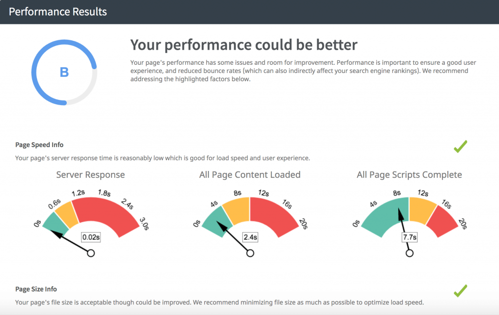 Technical SEO audit, page speed