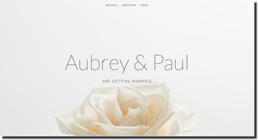  wedding website