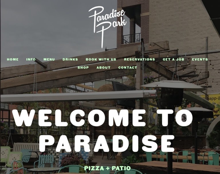 Paradise Park restaurant