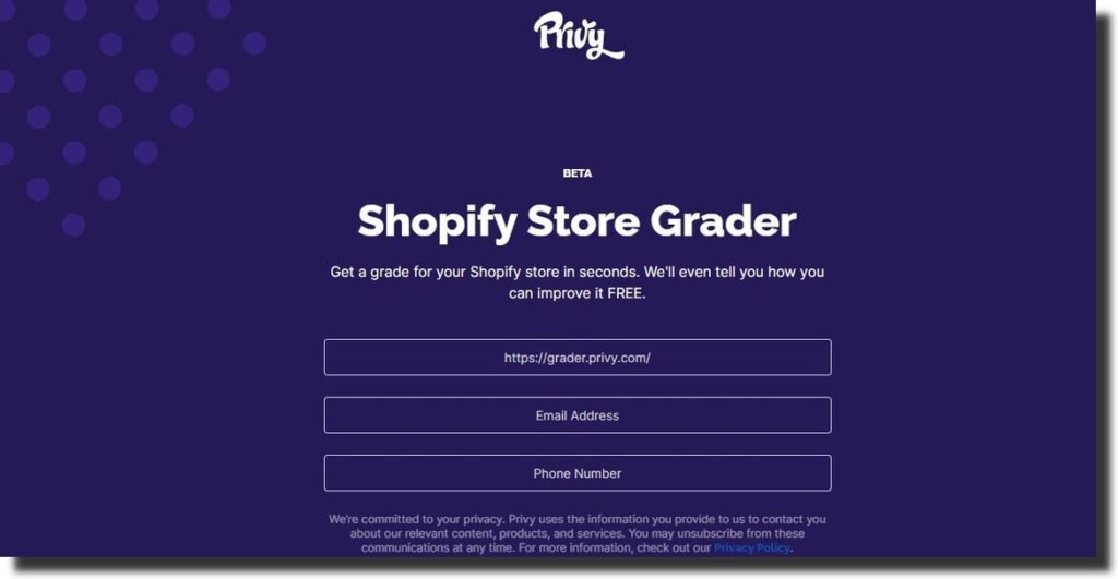 shopify store grader