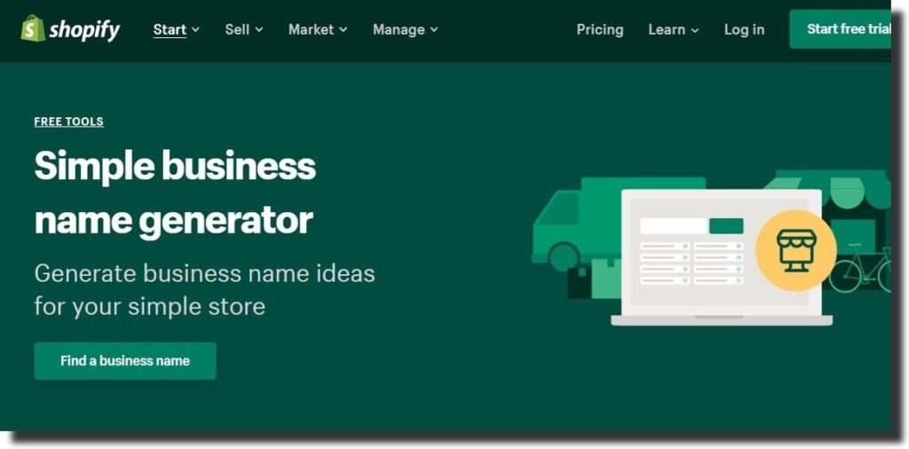Shopify business name generator