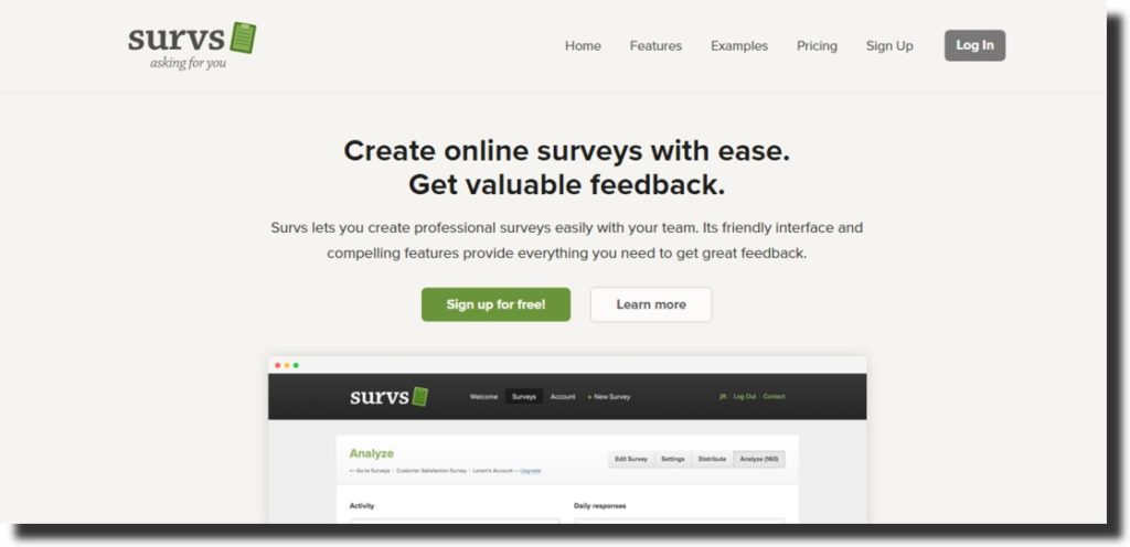survs - survey tools for free