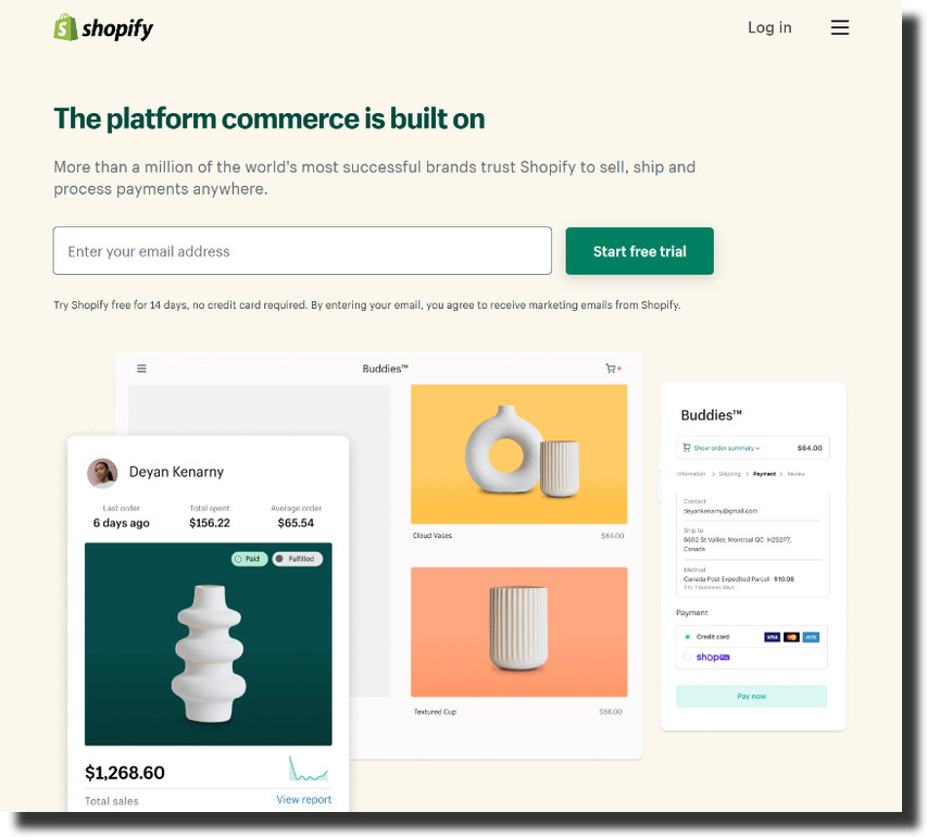 Shopify - Webflow Alternative