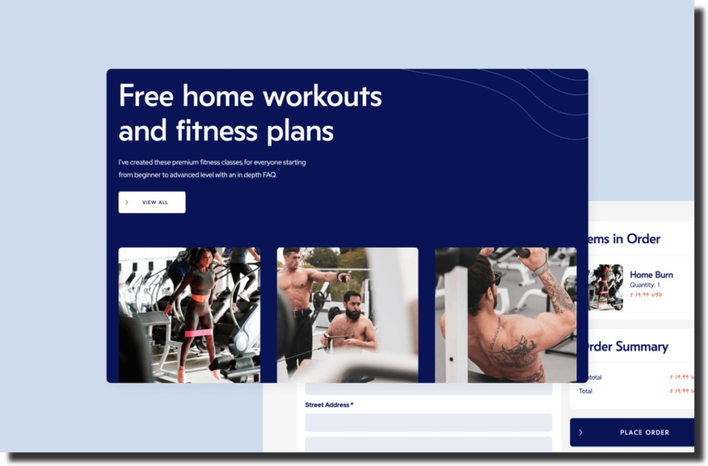 Fitnesso ecommerce webflow template